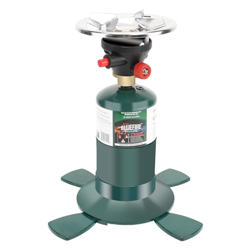 Ruasveltan Camping Stove Propane, Single Burner Propane Stove，Camping Stove with Instant Ignition for Hiking Backpacking a...