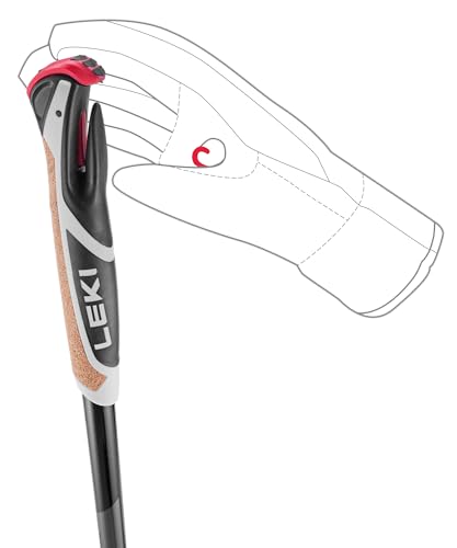 LEKI XTA 5.5 Lightweight Aluminum Cross-Country Ski Poles for Nordic Skiing