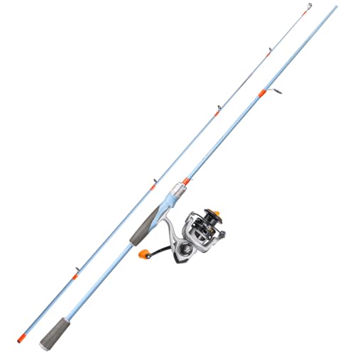 Fishing Reel Rod Combo, 24Ton Graphite Blanks 2-Piece Casting & Spinning Rod for Bass Fishing