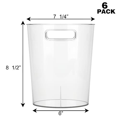 Tiawudi 6 Pack Ice Bucket, Plastic Wine Chiller for Champagne, Beverage, Soda and Beer, Wine Bottle Cooler, Ice Tub, Mult...