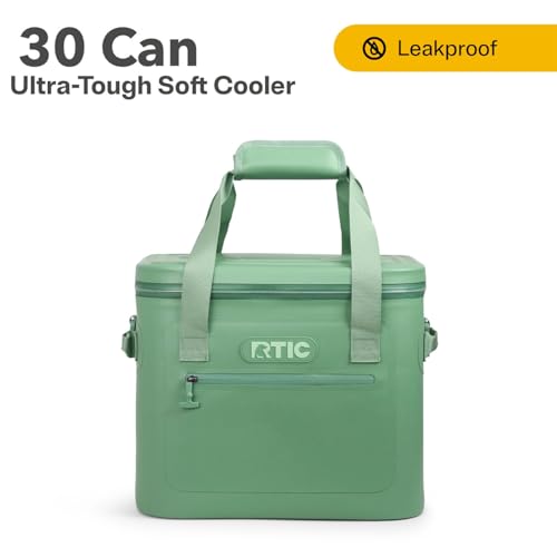 RTIC Ultra-Tough Soft Cooler 30 Can, Insulated Bag Portable Ice Chest Box for Lunch, Beach, Drink, Beverage, Travel, Campi...