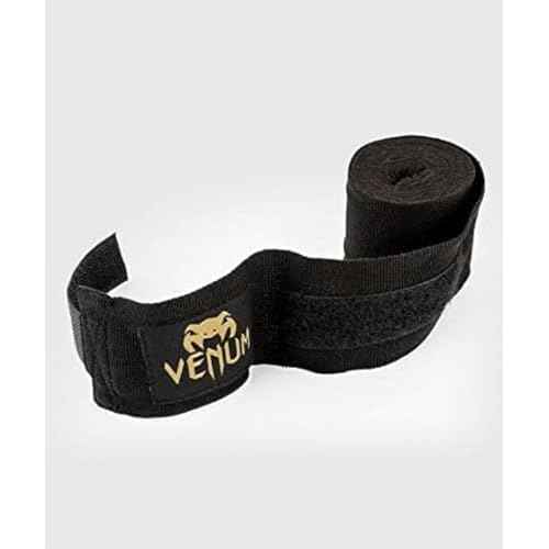 Venum Kontact Boxing Hand Wraps - Black/Gold, 180 in