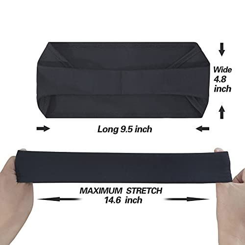 Acozycoo Mens Running Headband,5Pack,Mens Sweatband Sports Headband for Running,Cycling,Basketball,Yoga,Fitness Workout St...