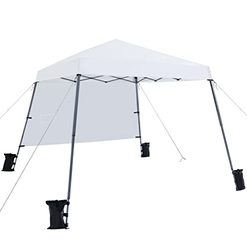Yaheetech Pop Up Canopy Tent with Backpack, 10x10 Base Portable Easy One Person Setup Folding Shelter Compact Lightweight ...