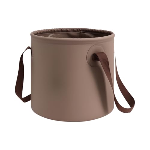 Collapsible Bucket 5-Gallon – Heavy-Duty PVC Folding Water Container with Handle – Portable Camping, Fishing, Gardening, P...