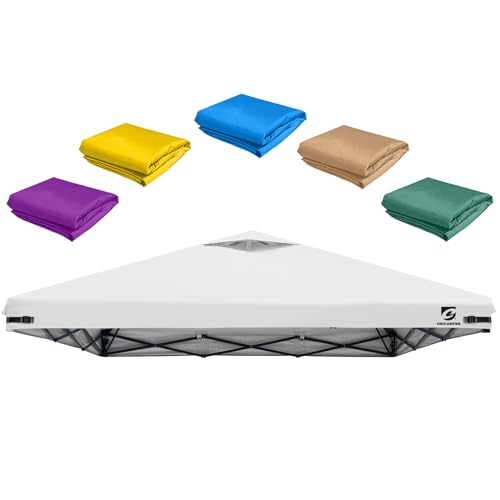 10x10 Pop Up Canopy Replacement Top Cover with Air Vent for Straight Leg Canopy Tent, Waterproof for Outdoor Garden Patio ...