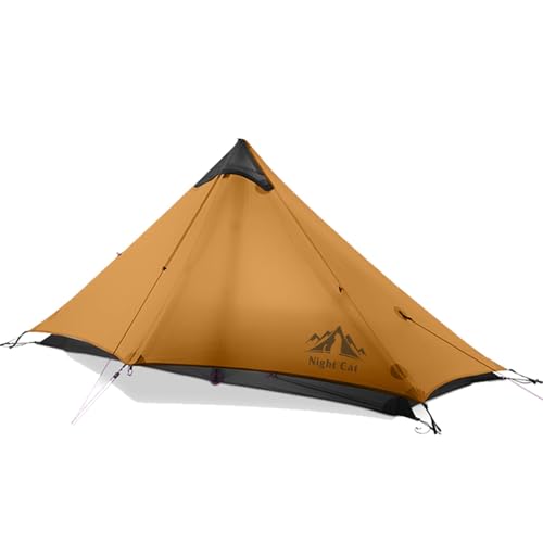 Night Cat Ultralight Tent 1 Person for Professional Backpacker Hiker 2 LBS Only Lanshan Backpacking Bivvy Ground Tent Heav...