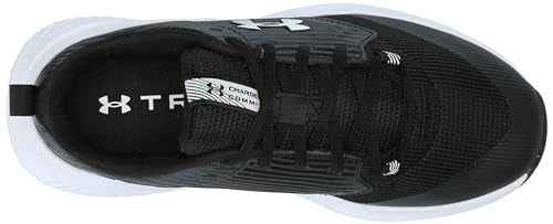 Under Armour Men's Charged Commit Trainer 4, (001) Black/White/White, 12, US
