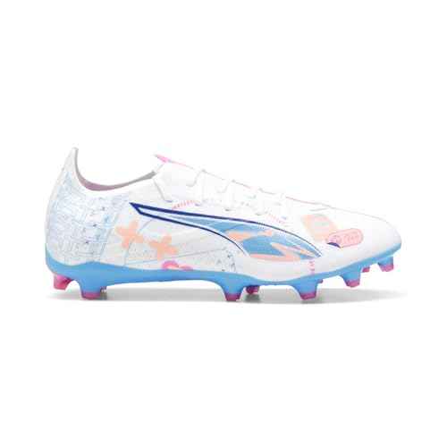 PUMA Mens Ultra 5 Match Vol. Up Firm GroundArtificial Ground Soccer Cleats - White