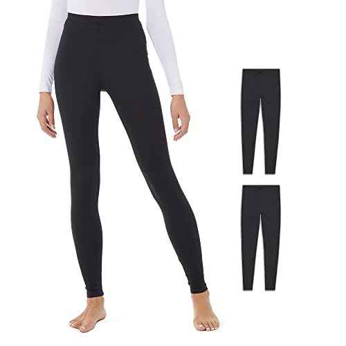 32 Degrees Women's 2 Pack Performance Ultra Light Thermal Baselayer Legging Pant
