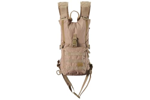 Lancer Tactical Lightweight Nylon Hydration Backpack - Ideal for EDM Music Festivals, Hiking, Running, Cycling, Airsoft, H...