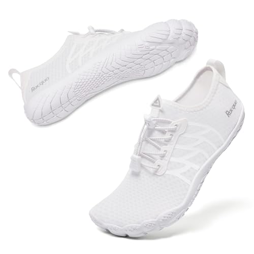 Racqua Water Shoes Quick-Dry Swim Shoes Breathable Lightweight Beach Shoes Pool Barefoot Aqua for Women Men