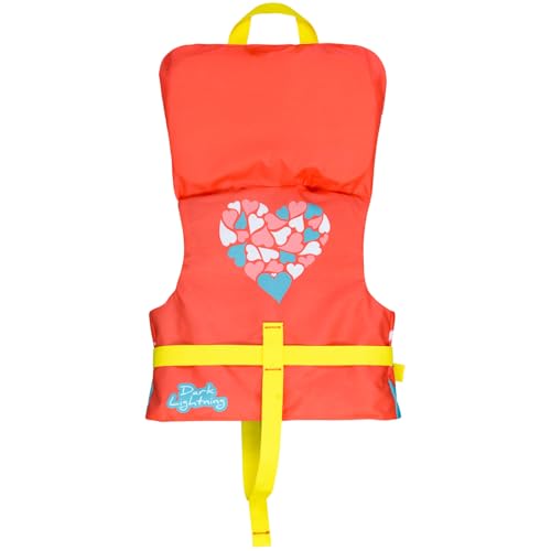 Dark Lightning USCG Approved Infant Life Jacket 0-30 lbs, Swim Vest for Baby/Toddlers 1-3 Year Old 20-30 lbs,Toddler Float...