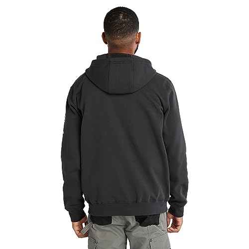 Timberland unisex adult Hood Honcho Sport Full-zip Hooded Sweatshirt Outdoors Equipment, Black, Small US