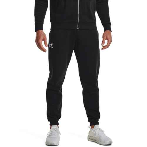 Under Armour Men's Essential Fleece Joggers, Black