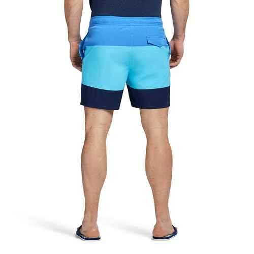 IZOD Men's Swim Trunks with Comfort Liner Saltwater Performance Upf50 Stretch Swimsuit 6" Inseam