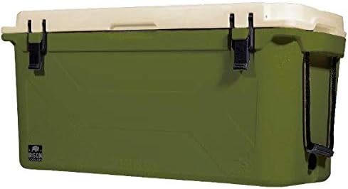 BISON COOLERS Rotomolded Cooler Extreme Engineered Durability with Hard Shell, Lid and Liner | Long Lasting Ice Chest with...