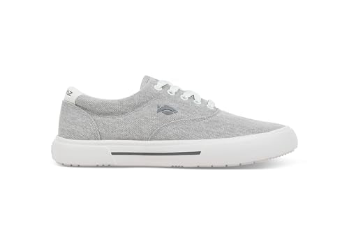 FISHOOZ Men’s Sunwashed Lace-Up Deck Shoes – Water-Repellent, Arch Support, Padded Collar, Sneaker Platform – Boat, Fishin...