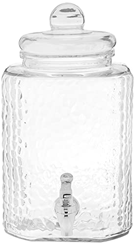 Style Setter Glass Beverage Dispenser with Stand (Set of 2), 1.5 Gallon Glass Drink Dispenser with Stand & Spigot, Party D...