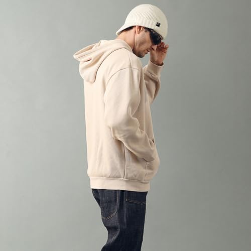 Men's Black Thermal Winter Beanie Hat Fleece Lined Skull Cap for Cold Weather Windproof Soft Warm Knit Hat for Outdoor Sports
