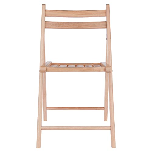 Winsome Robin Folding Chair Set, No assembly, Natural, Set of 4