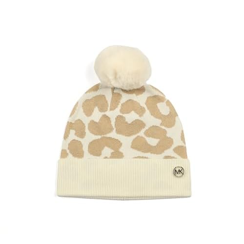 Michael Kors Women's Metallic Leopard Cuff Hat