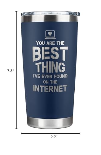SUCHAGIFT Gifts for Him, Boyfriend, Husband - Boyfriend, Husband Gifts - Anniversary, Valentines, Birthday Gift Ideas for Him - Love Romantic Gift Ideas for Him - 20 Oz Stainless Steel Tumbler