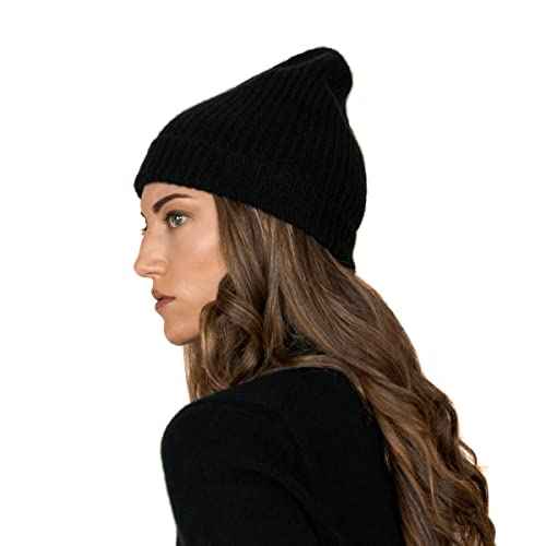 100% Cashmere Beanie Hat in 3ply, Made in Scotland