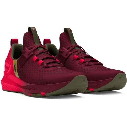 Under Armour Unisex Project Rock Red One Blood Sweat Respect 4, (625) Cardinal/Marine OD Green/Red, 11.5, US