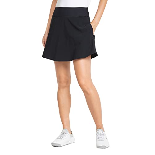PUMA Women's Standard Pwrshape Solid Skirt, Black, Large