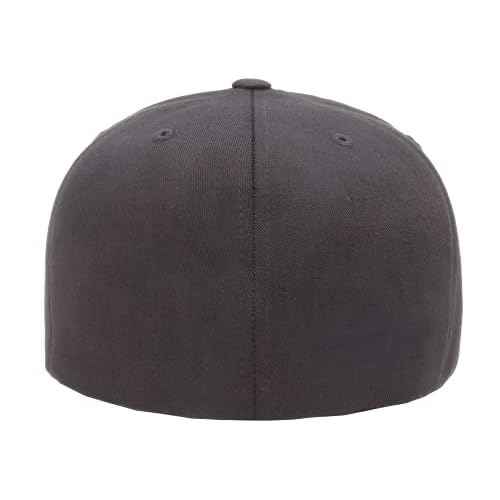 Flexfit Men's On Field Pro-Baseball Cap, Dark Grey, Large-X-Large