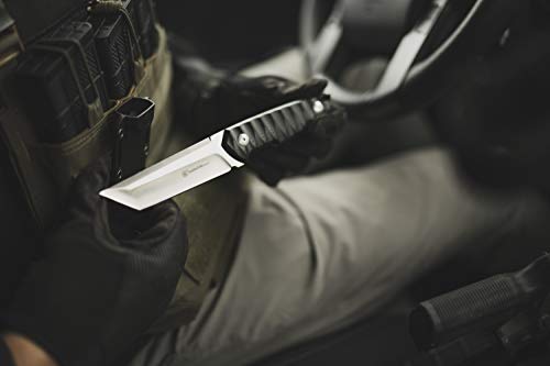 Smith & Wesson 24/7 8.5in S.S. Full Tang Fixed Blade Knife with 4in Tanto Blade and G10 Handle with Rigid Sheath for Outdo...