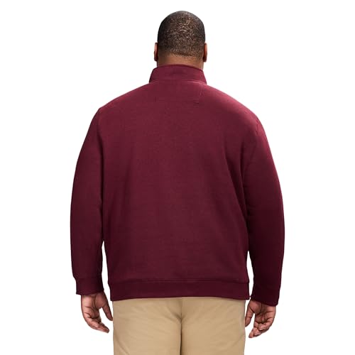 IZOD Men's Big and Tall Advantage Performance Quarter Zip Fleece Pullover Sweatshirt