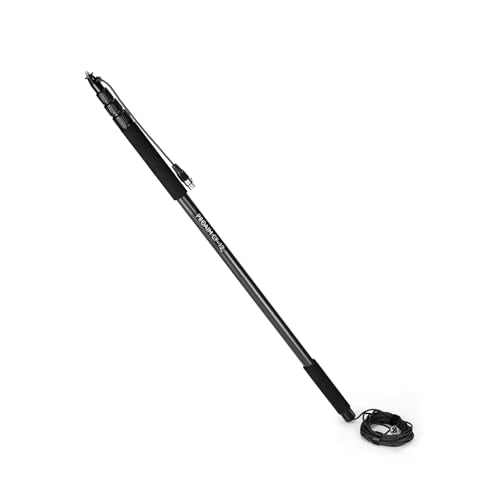 PROAIM 12ft Carbon Fibre Boom Pole with 20ft XLR Cable for Microphones/Audio Recording. Expandable from 3.6 to 12'. Sound-...