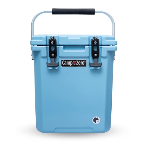 CAMP-ZERO 16L-16.9 Quart Portable Hard Cooler with Divider, Perfect for Drinks, Wine Bottles, Lunch, Beach, Picnics, Boati...