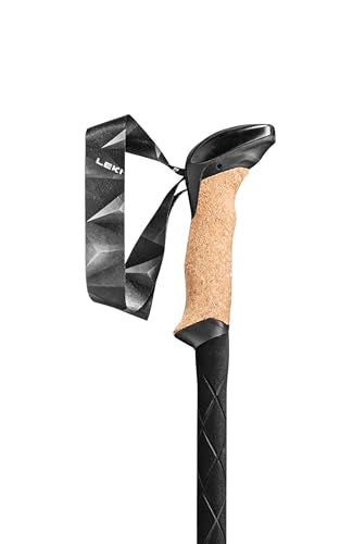 LEKI Black Series Carbon Adjustable Lightweight Walking Poles for Trekking & Hiking