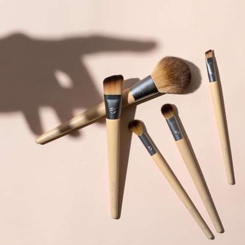 EcoTools Makeup Brush Set for Eyeshadow, Foundation, Blush, and Concealer with Bonus Storage Case, Start the Day Beautiful...