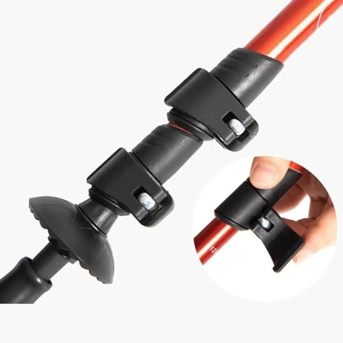 SquEqu 2 Pack Hiking Pole External Lock Parts Trekking Poles Replacement Quick Release External Flip Locks for Outdoor Cli...
