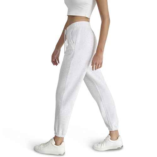 DKNY Women's Varsity Embroidered Logo Jogger Fleece Sweatpant