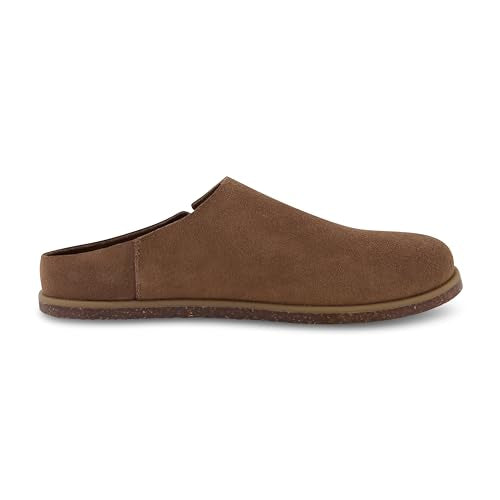 CUSHIONAIRE Women's Clay Genuine Leather footbed clog with +Comfort padding