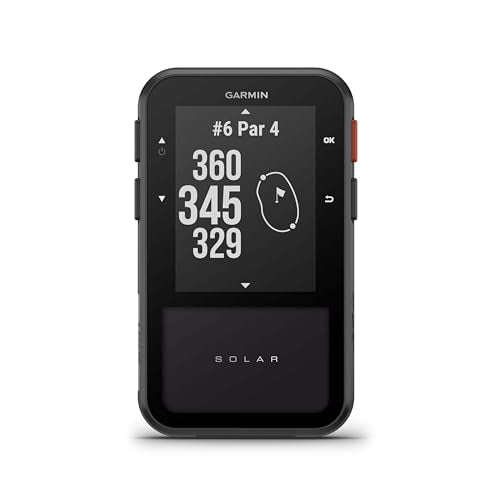 Garmin Approach® G20 Solar, GPS Golf Handheld with Solar Charging, Sunlight-Readable High Resolution Display, Built-in Mag...