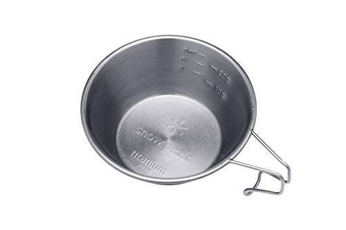 Snow Peak’s Titanium Sierra Cup, E-104, Japanese Titanium, Lifetime Product Guarantee, Lightweight, Compact for Camping or...