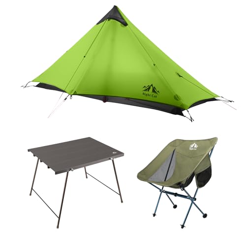 Ultralight Tent 1 Person with Backpacking Chair and Camping Table