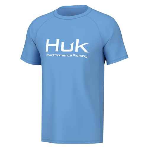HUK Mens Pursuit Short Sleeve Shirt, Performance Shirt + Sun Protection
