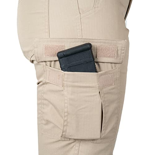 LAPG Women's Gear Stretch Tactical Pants, Low Rise, Slim Fit, 7-Pocket Durable Flex Cargo Outdoor, Hiking & Work Pants