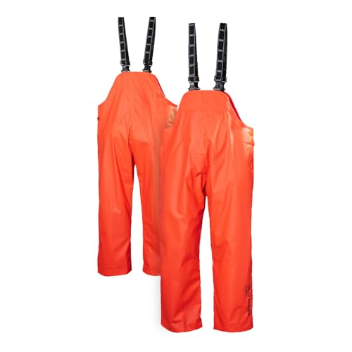 Helly-Hansen Mandal Waterproof Bib Overalls - PVC Rain Gear for Men - Fishing Pants for Men - Heavy-Duty Work Overalls