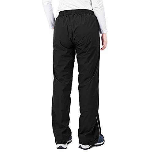 33,000ft Women's Rain Pants, Lightweight Waterproof Rain Over Pants, Windproof Hiking Pants for Outdoor, Fishing, Rainy Day