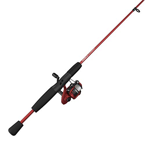 Zebco Slingshot Spinning Reel and Fishing Rod Combo, 2-Piece Medium-Light Durable Fiberglass Rod, Comfortable EVA Handle, ...