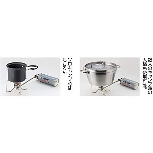 SOTO FUSION ST-330 Single Burner with Regulator (High Firepower, Wind Resistant), Separated Type, Solo Duo Group, Camping,...
