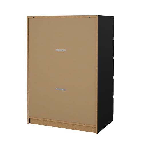 Tvilum 5 Drawer Chest, Black Matte